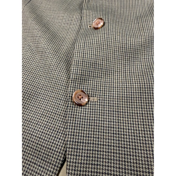 Lauren Ralph Lauren 50L Brown Houndstooth‎ 100% Wool Blazer Sport Coat - Picture 6 of 13